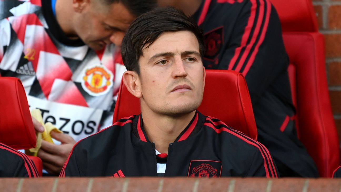 Harry Maguire reacts to being dropped as Man United captain