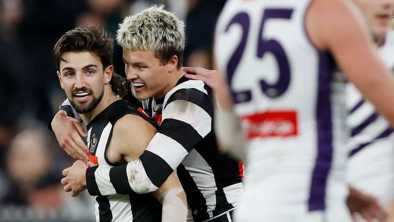 AFL Finals Collingwood Magpies charge past Fremantle into AFL