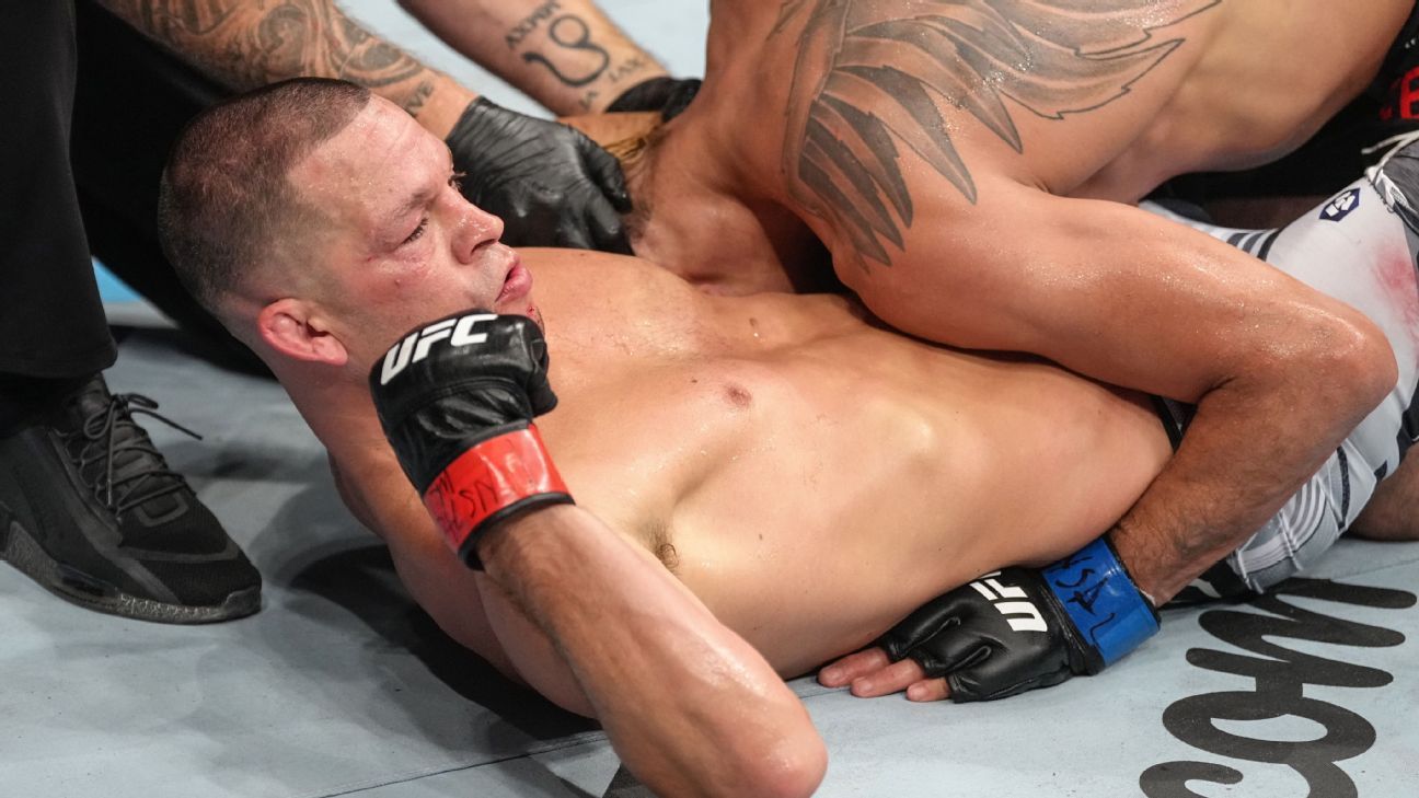 Nate Diaz submits Tony Ferguson in UFC 279 main event, will leave promotion 'for..