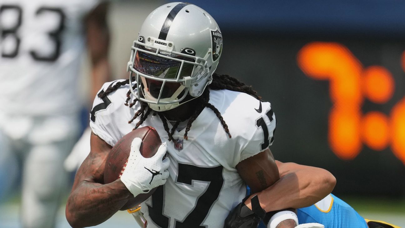 Las Vegas Raiders' Davante Adams Ranked No. 7 in NFL Top 100 - Sactown  Sports