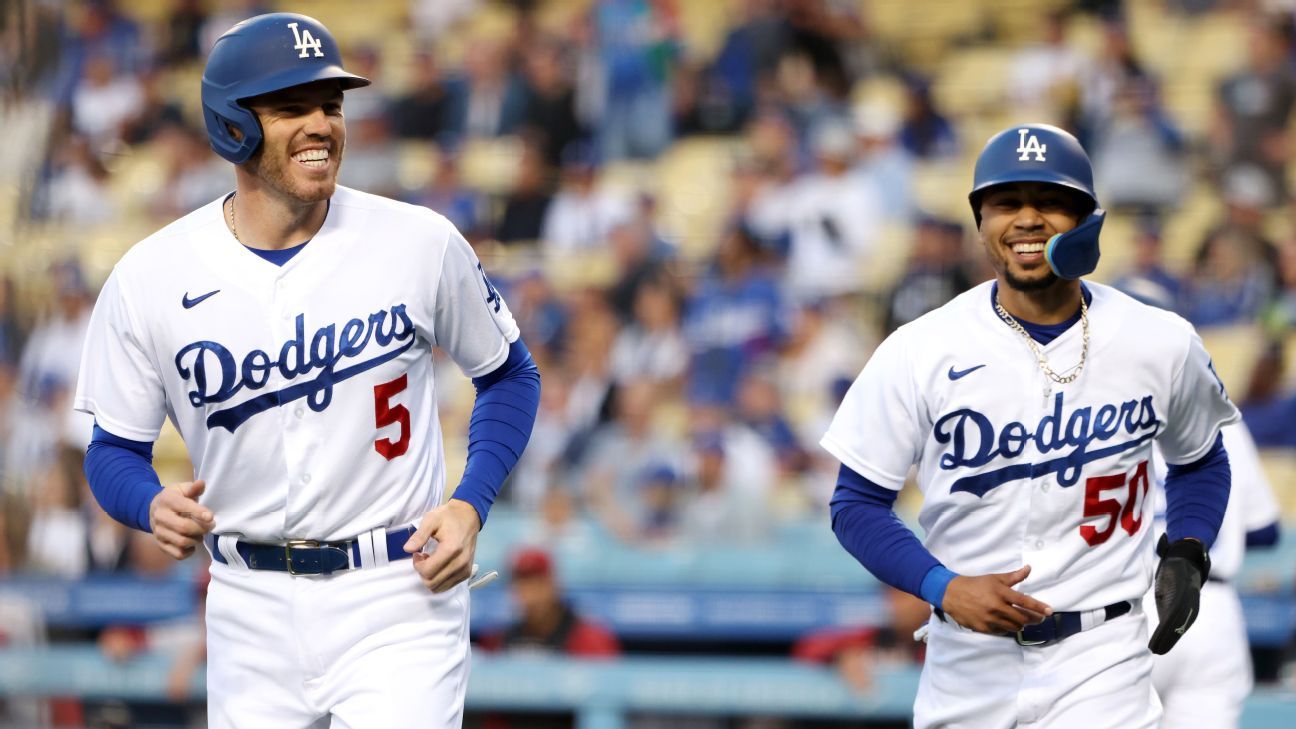  Los Angeles Dodgers Baseball Cards: Freeman, Betts