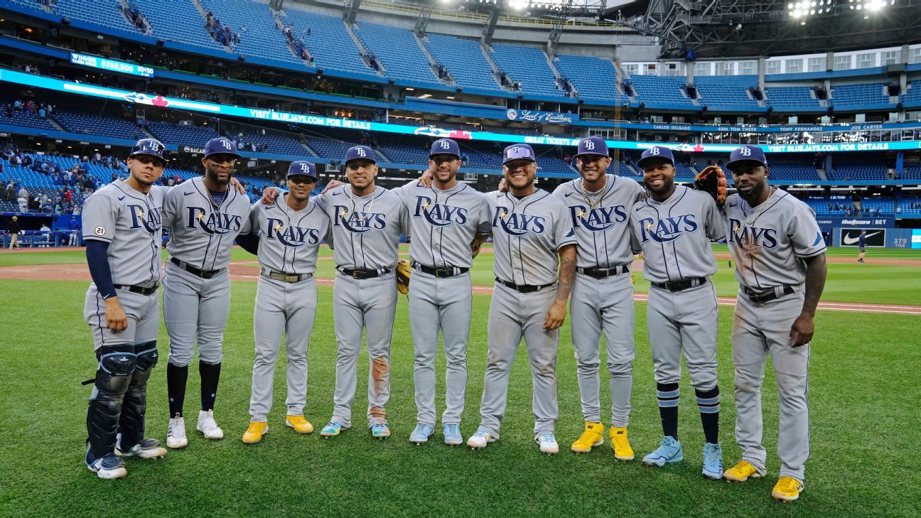 Rays start 9 Latin American players, rout Blue Jays 11-0 - NBC Sports