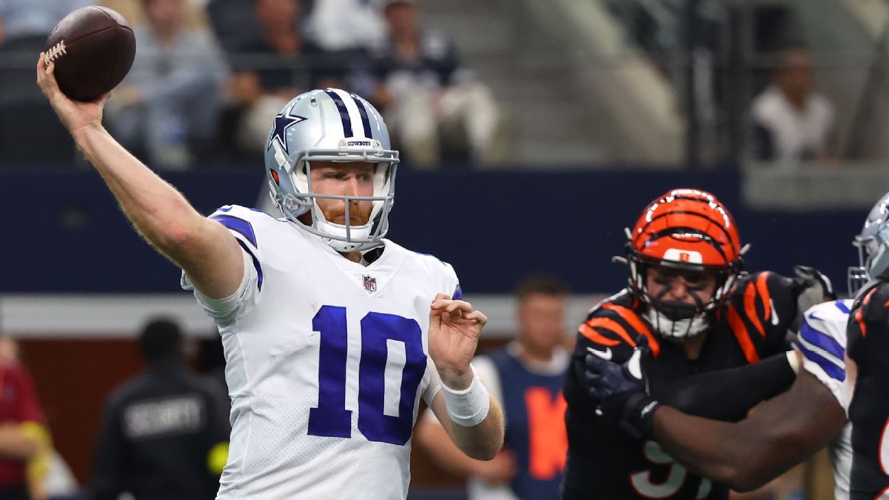 Cooper Rush leads Dallas Cowboys to win in final minute, lessening sting of  Dak Prescott loss, season-opening defeat - ESPN