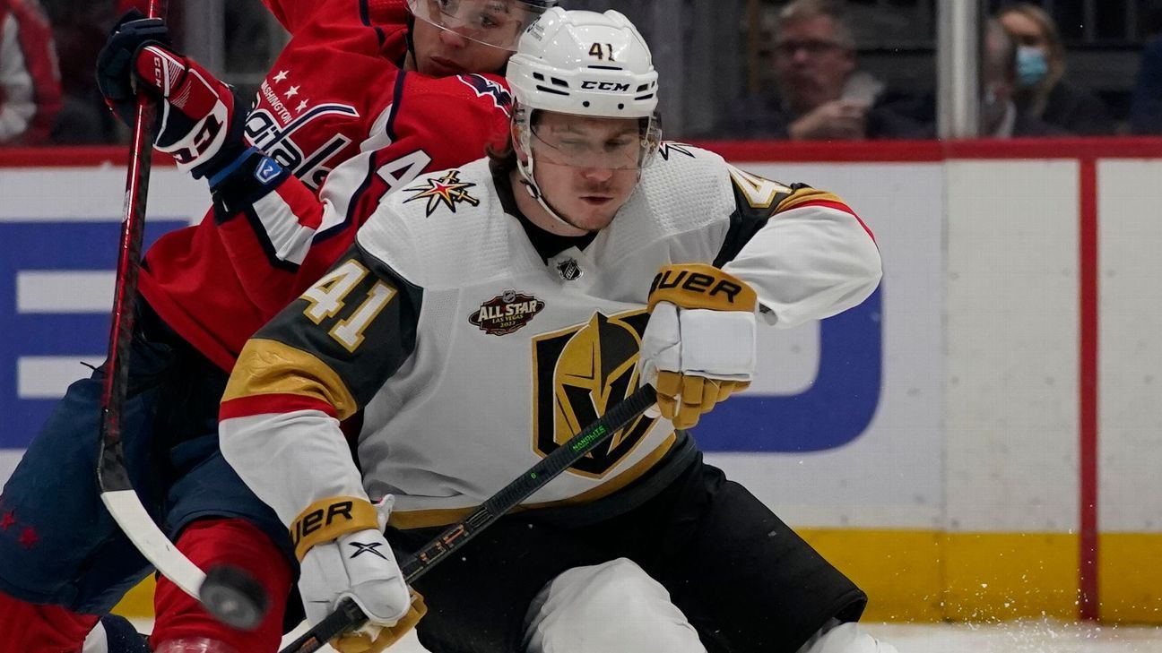 Golden Knights say center Patrick out for season