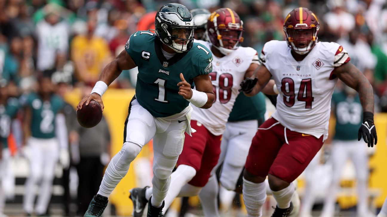 NFL Week 3 takeaways: Hurts leads Eagles, Colts come back against Chiefs and Bengals win