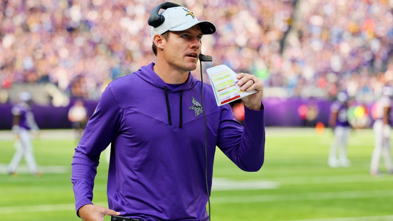 Vikings coach Kevin O'Connell, wife Leah welcome fourth child - ESPN