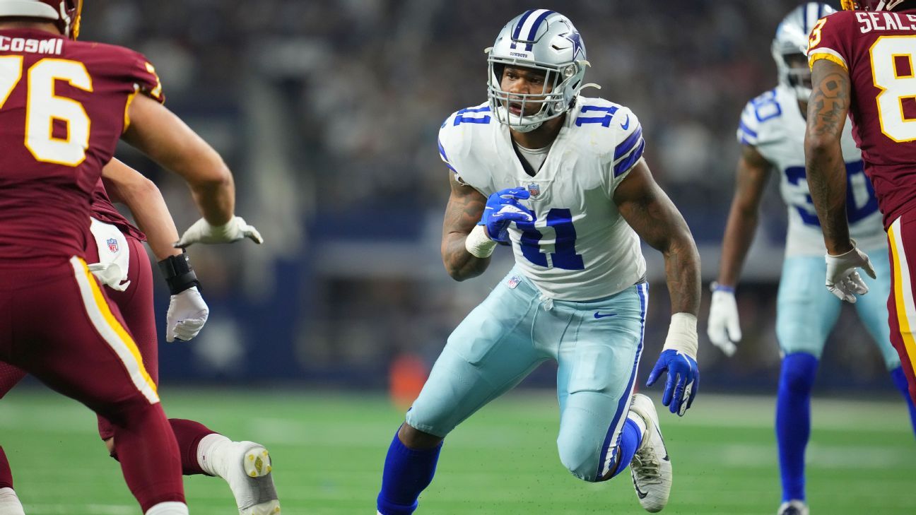 Watch: Cowboys' Micah Parsons runs onto field late, still makes tackle  against Titans