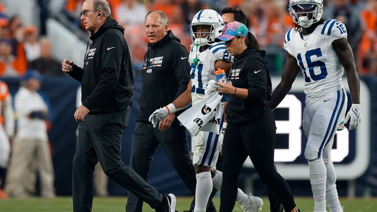 Colts' Nyheim Hines suffers concussion, ruled out for game ESPN