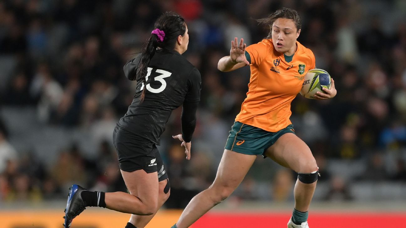 2021 Womens Rugby World Cup Wallaroos Gallant In Defeat But Black Ferns Hoodoo Remains Espn 