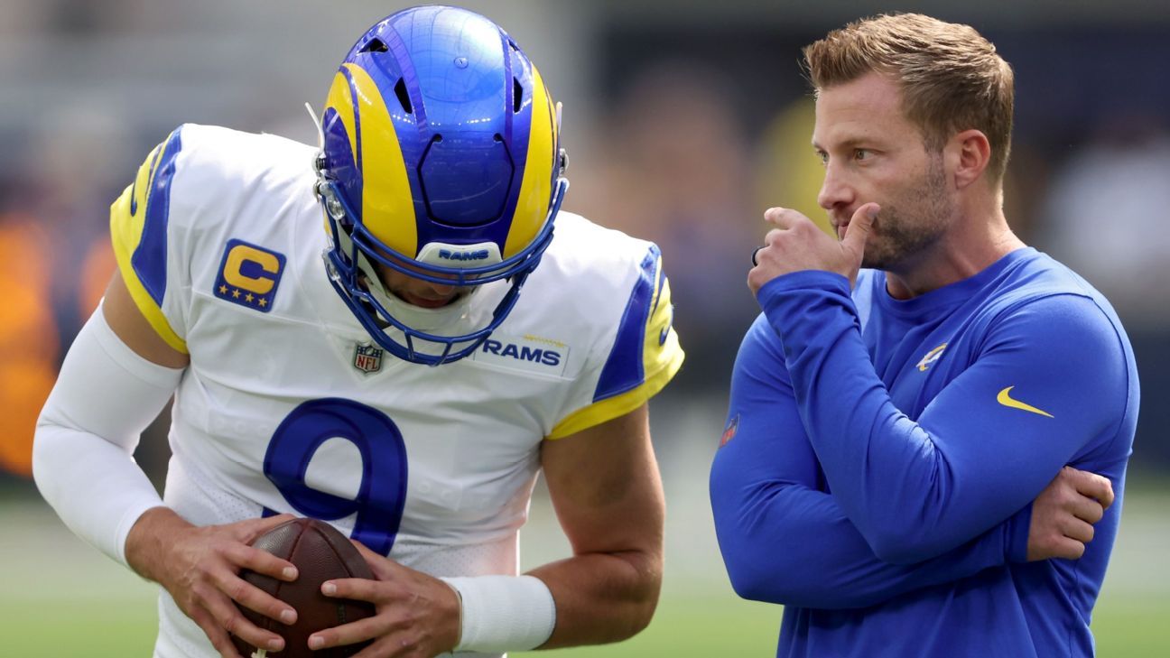 Rams, Sean McVay focused on helping Matthew Stafford - ESPN - Los Angeles  Rams Blog- ESPN