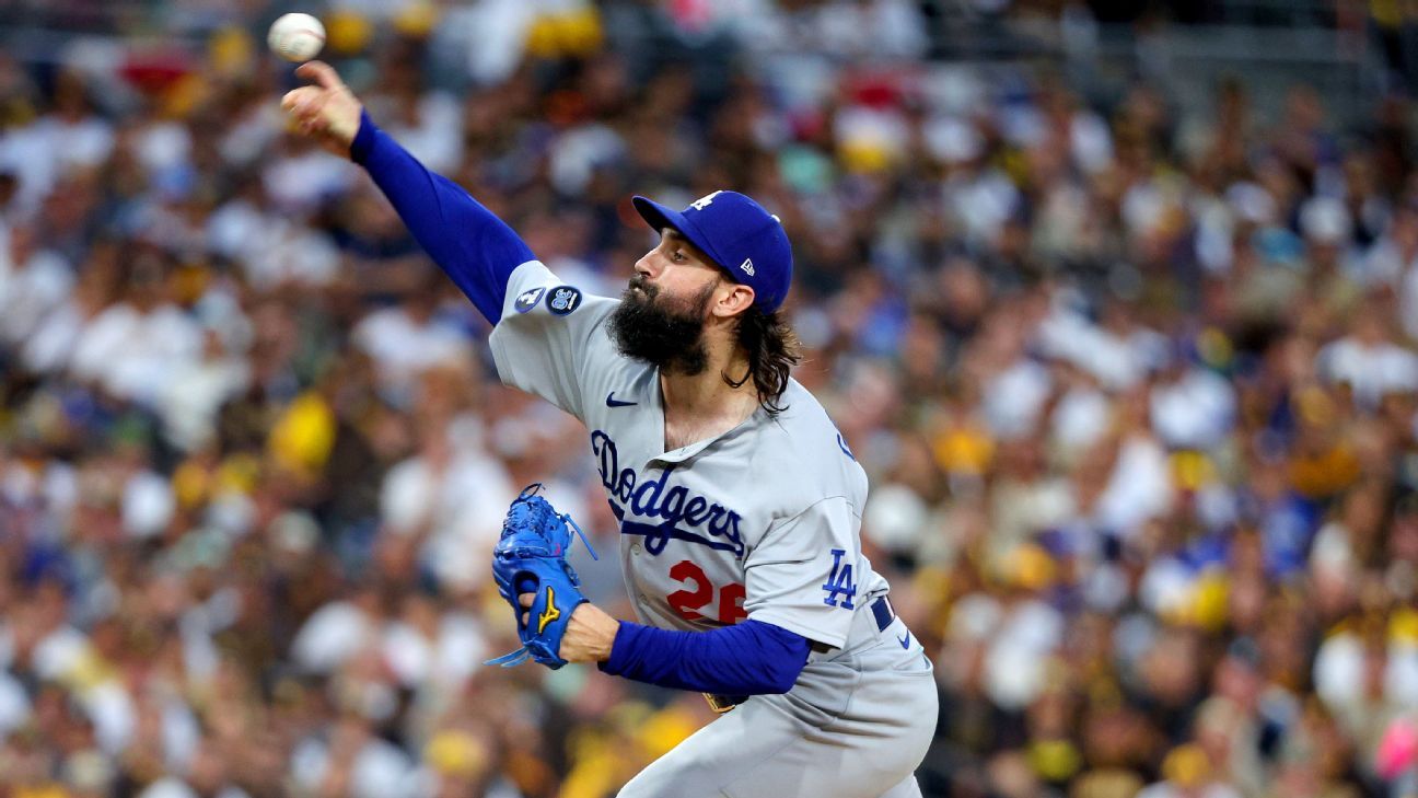 Tony Gonsolin injury: Dodgers starter taking 'slow process' after ankle  sprain, Opening Day in question 