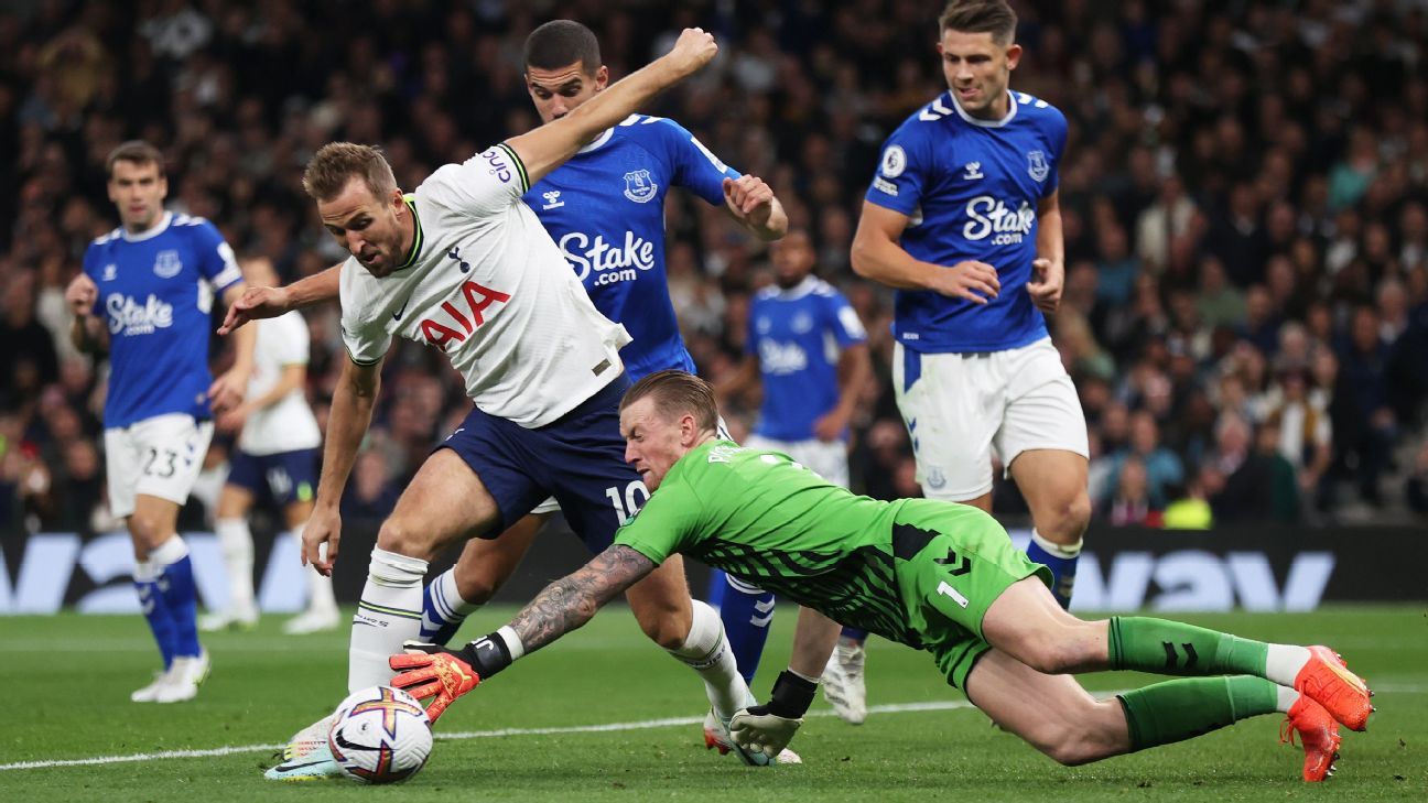 Tottenham beat Everton in Harry Kane's 400th match for Spurs