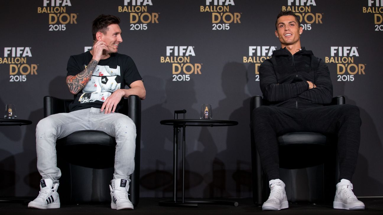 Charting Cristiano Ronaldo's, Lionel Messi's Ballon d'Or rankings