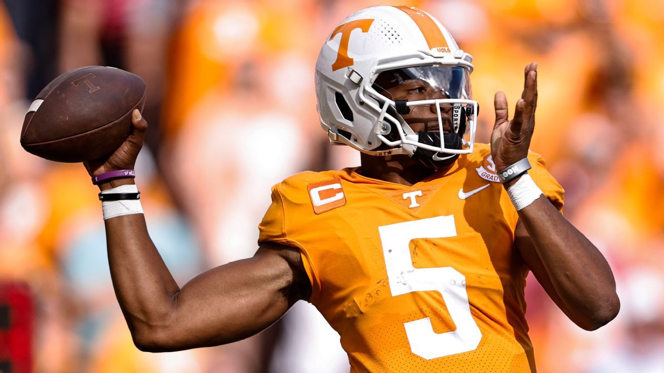 Updated Heisman trophy odds: Tennessee QB Hendon Hooker surging - Rocky Top  Talk