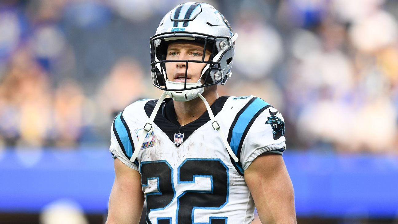 Christian McCaffrey to make San Francisco 49ers debut against Kansas City  Chiefs on Sunday after trade from Carolina Panthers, NFL News