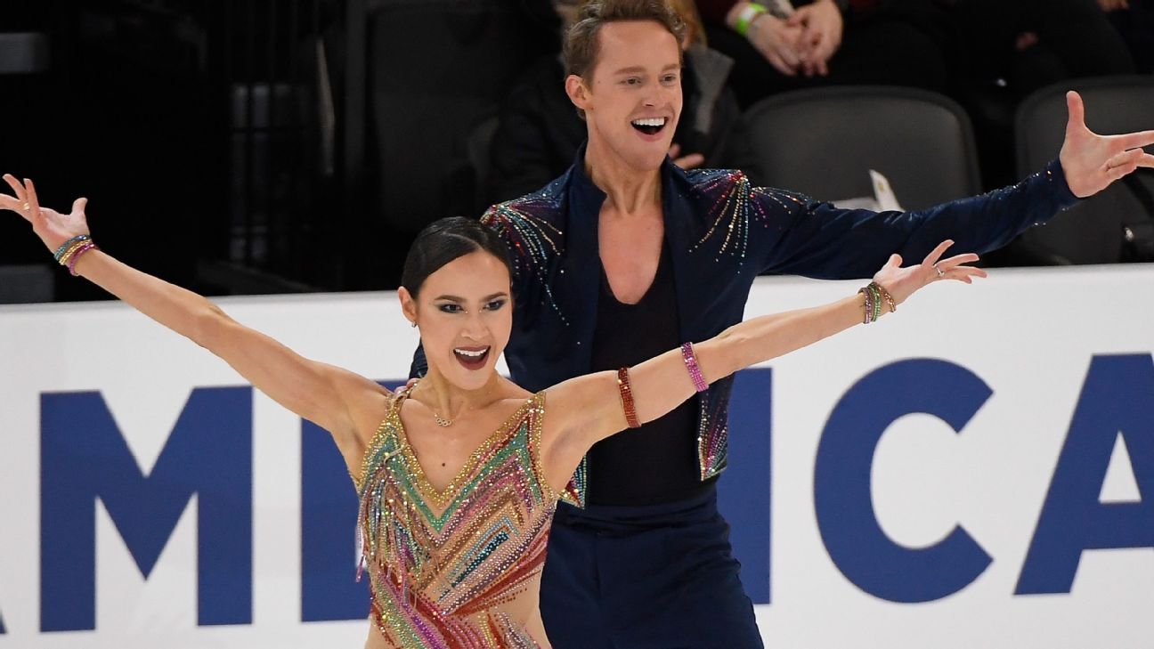 Americans Madison Chock, Evan Bates leading at Skate America ESPN