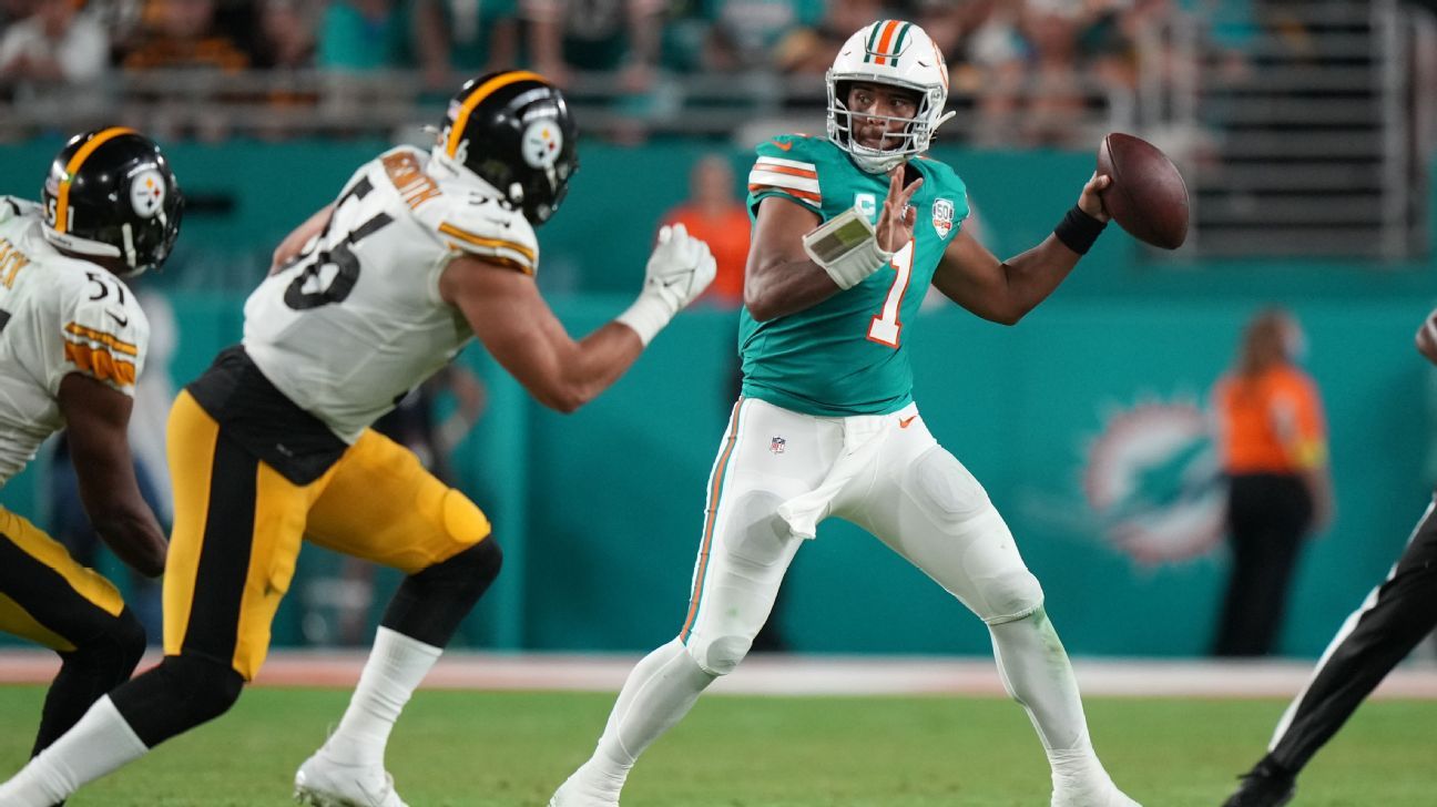 Dolphins look to improve timing of offense after Tua Tagovailoa’s return
