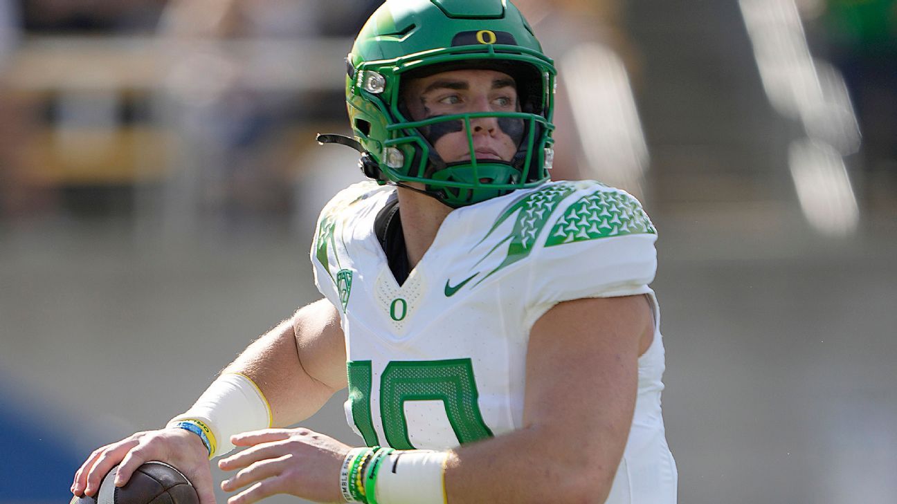 Nix accounts for six scores in No. 8 Ducks' victory