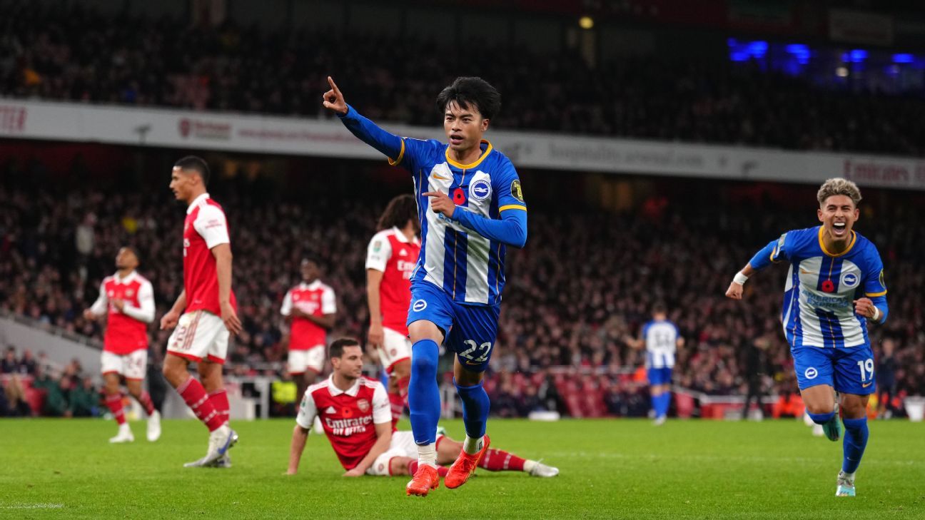 Arsenal vs. Brighton & Hove Albion Football Match Summary November