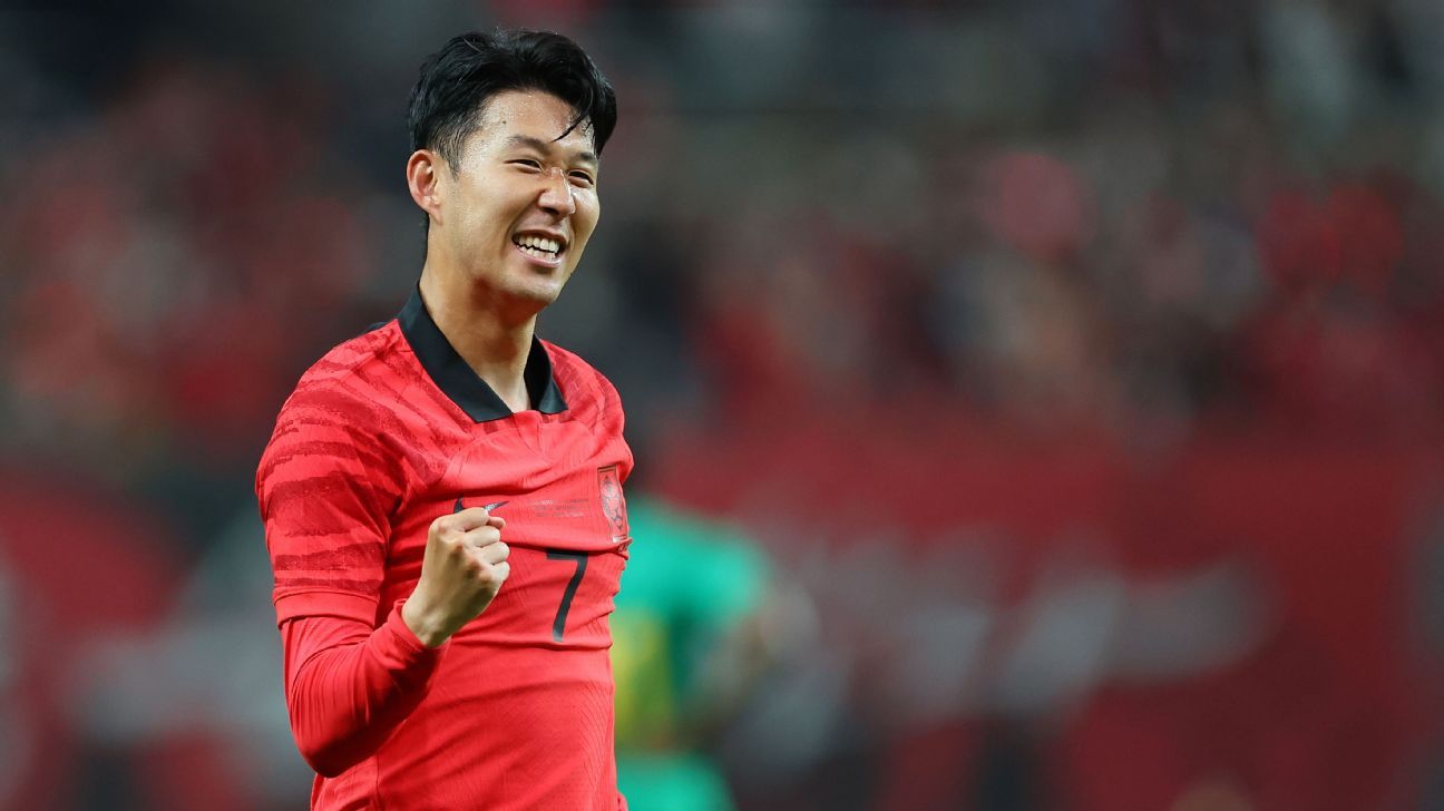 heung min son world cup jersey