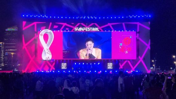 O Rei do Pop está vivo': Michael Jackson brasileiro arrebenta e 'salva' primeira Fan Fest da Fifa na Copa do Mundo do Qatar