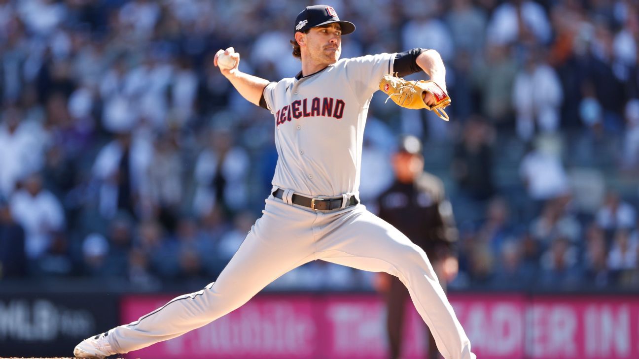 Guardians place RHP Shane Bieber on 15-day IL with forearm