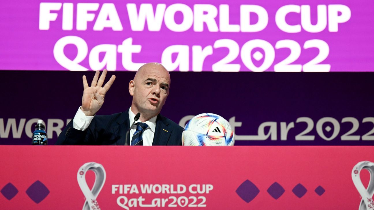World Cup: FIFA president Infantino slams Europe's 'hypocrisy' in astonishing sp..