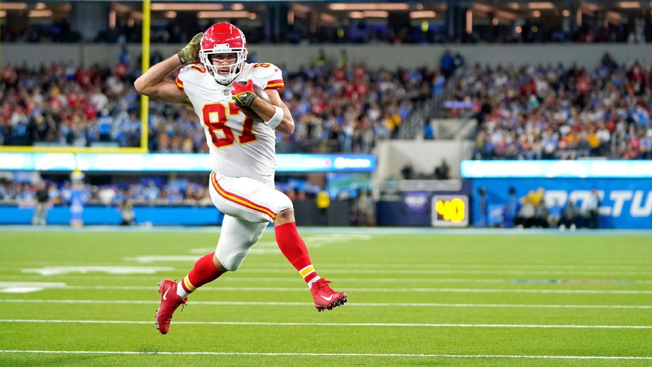 Notable bets - More wagers on Travis Kelce than point spread? - ESPN