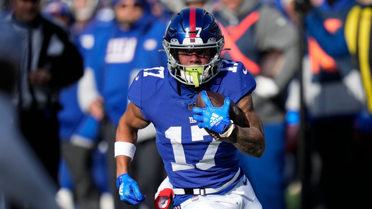Giants WR Wan'Dale Robinson out for season with torn ACL