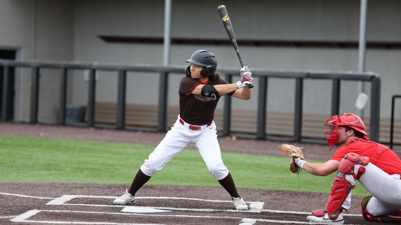 Brown adds first woman to active D1 varsity baseball roster