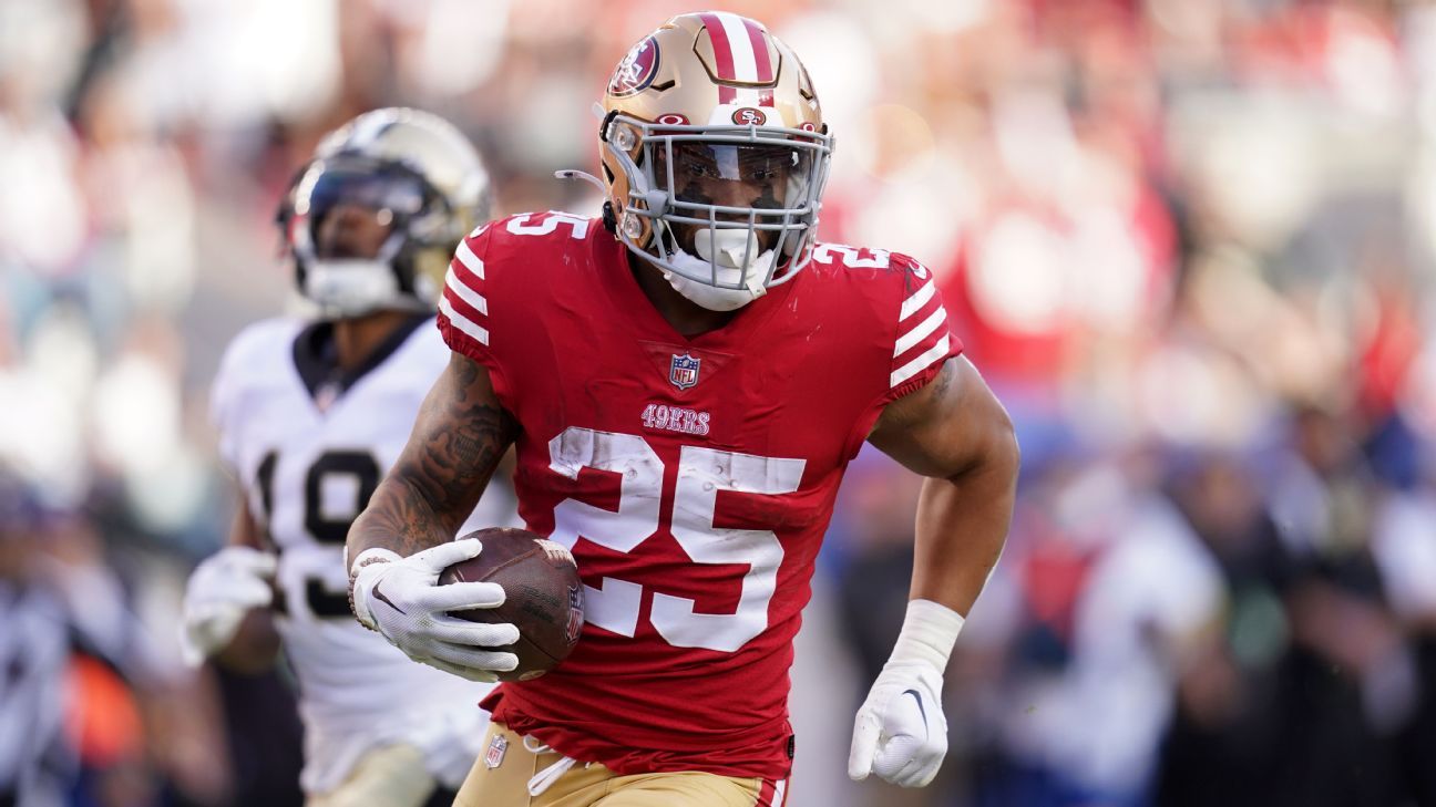 Elijah Mitchell injury status: 49ers RB officially inactive for