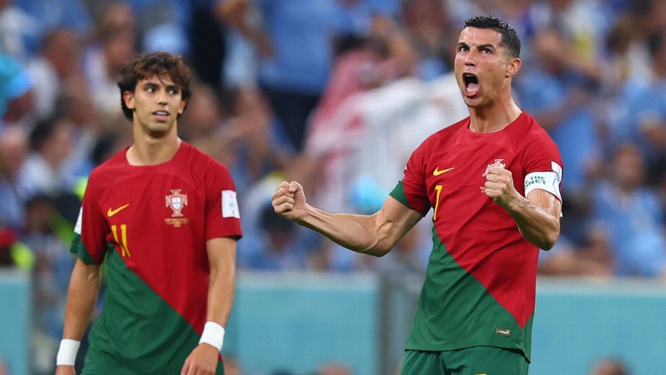 Sneaky Ronaldo tries to claim Fernandes goal in Portugal win