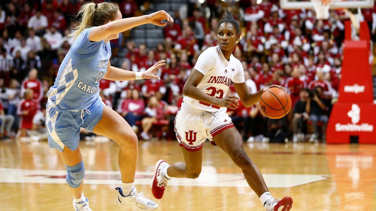 Grace Bergerless IU downs UNC for largest W over ranked foe in decades ESPN