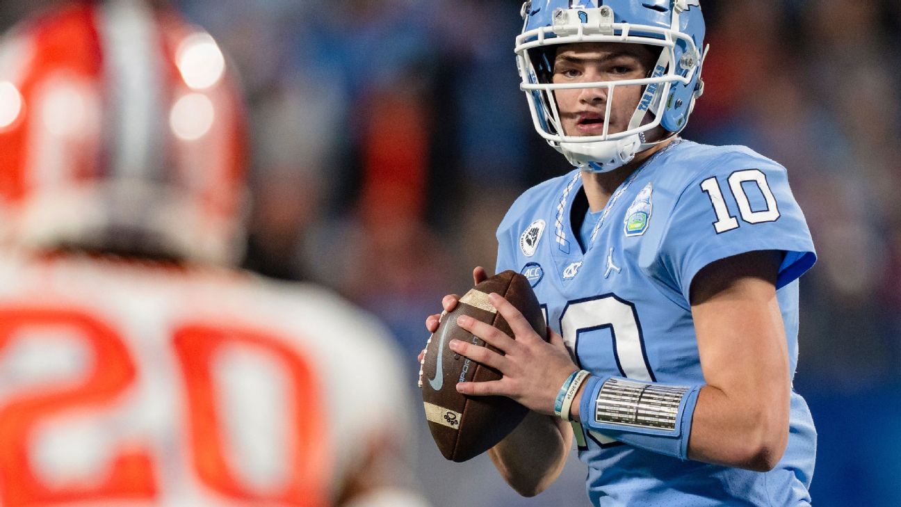 UNC QB Drake Maye declares for 2024 NFL Draft, opts out of bowl game