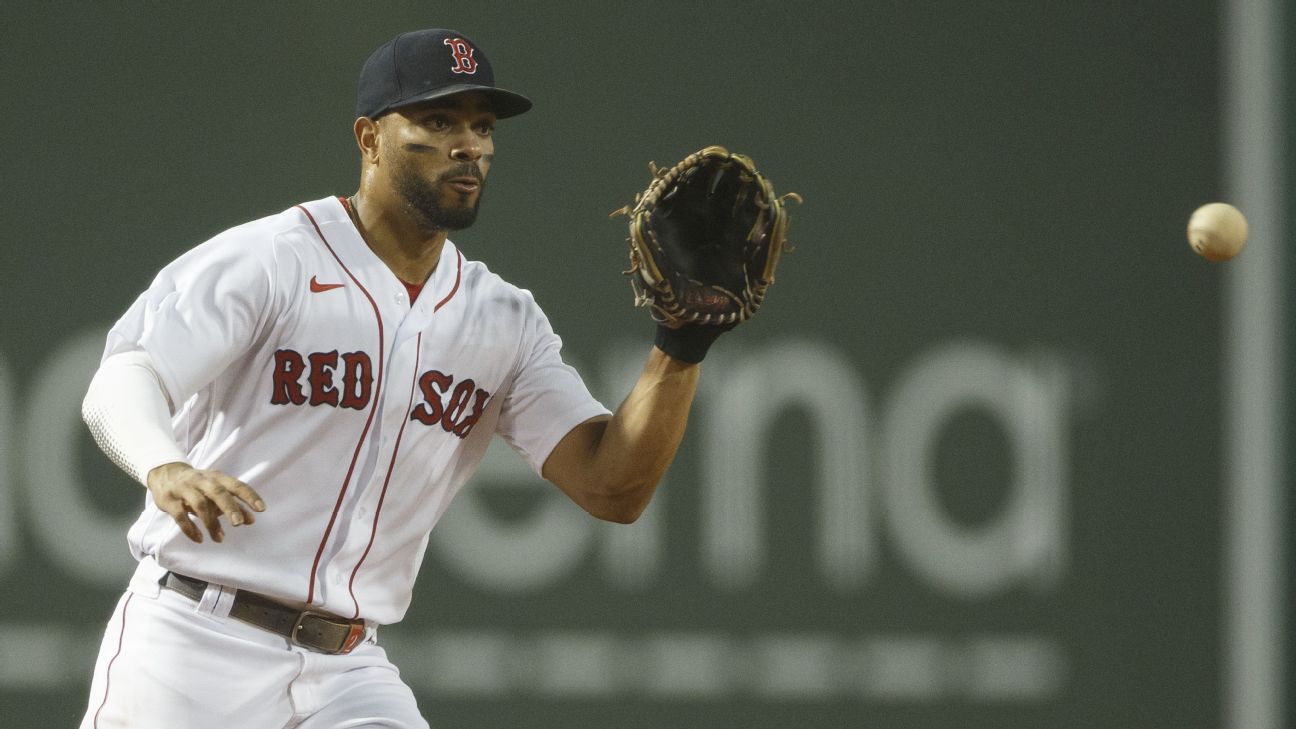 Xander Bogaerts removed from game, joins list of Boston Red Sox to