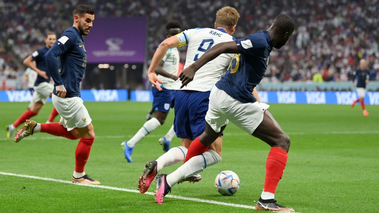 England 1-2 France: Kane's penalty miss, Lloris breaks record