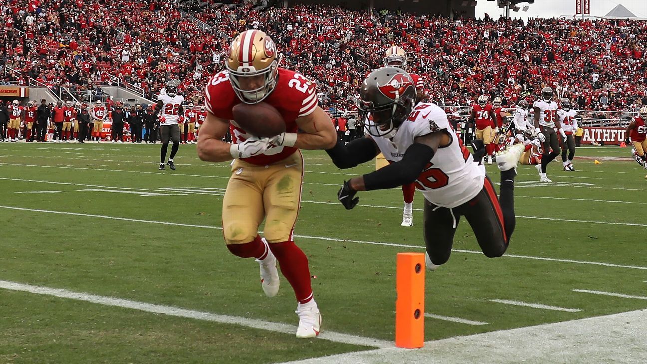 49ers RB Christian McCaffrey wins second consecutive FedEx Ground