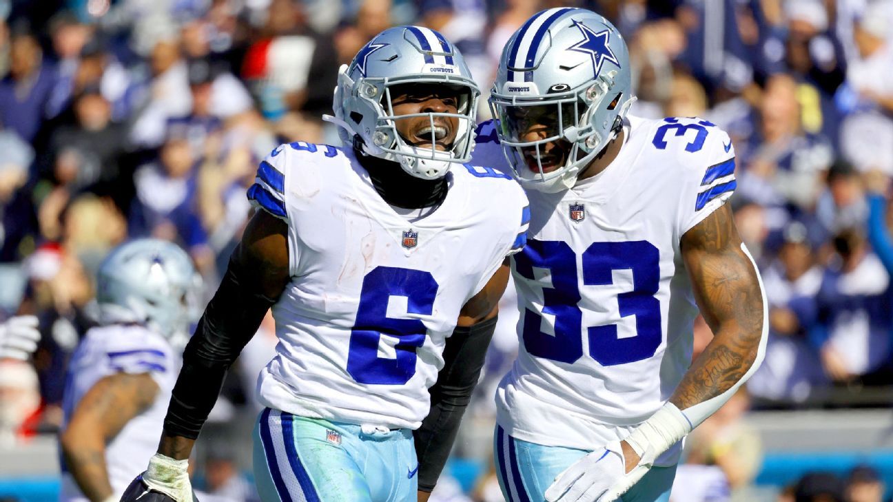 Dallas Cowboys safety Donovan Wilson (37) defends during NFL football  practice in Frisco, Texas, Wednesday, May. 22, 2019. (AP Photo/Michael  Ainsworth Stock Photo - Alamy