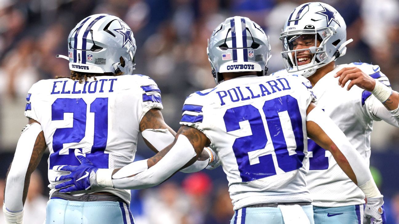 Cowboys' Ezekiel Elliott, Tony Pollard proving two is better than