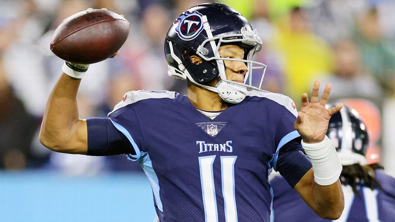 Titans starting quarterback: Who is QB1 and his backup for Tennessee in  fantasy football? - DraftKings Network