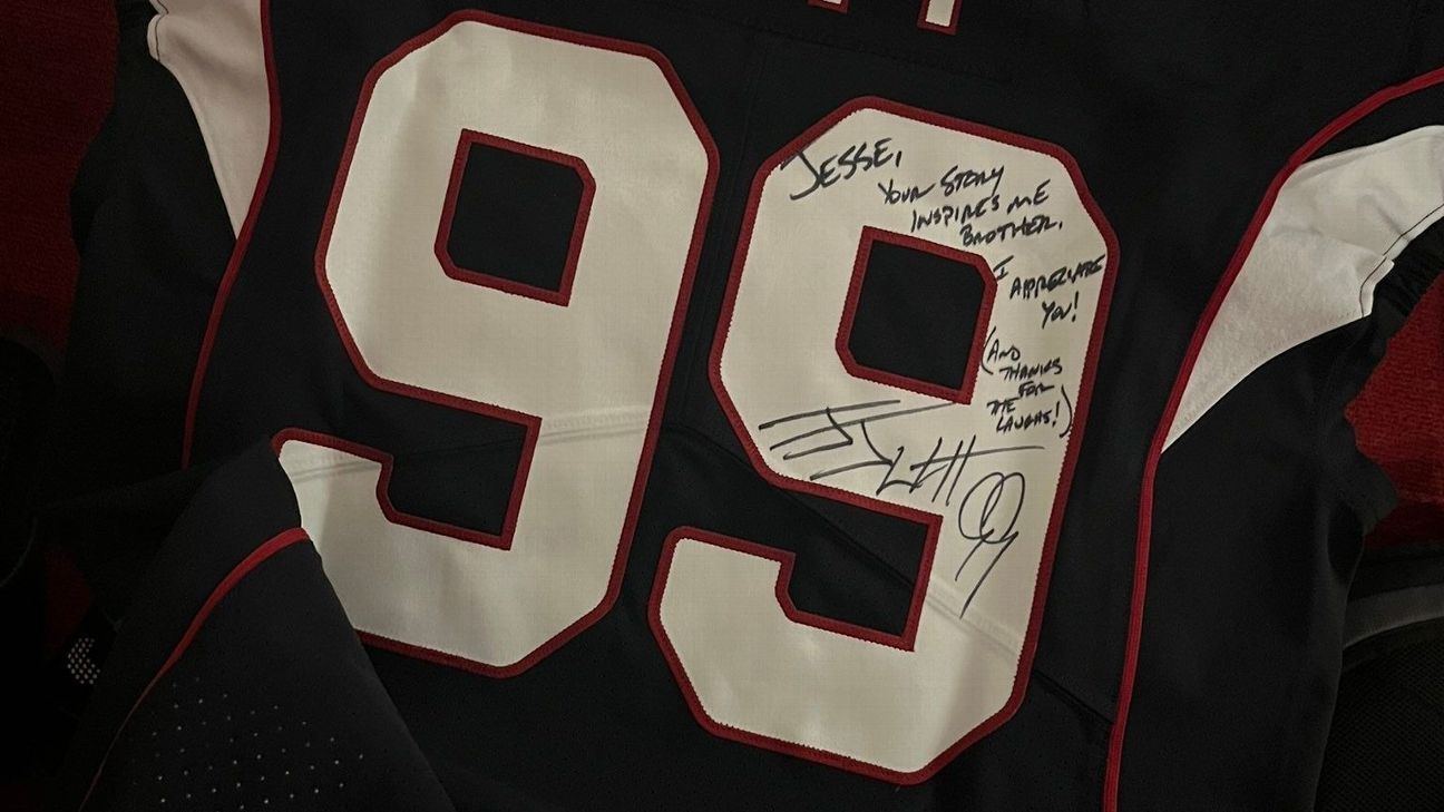 JJ Watt Gave Cardinals' Jesse Luketa Signed Jersey After Viral Message -  Sports Illustrated