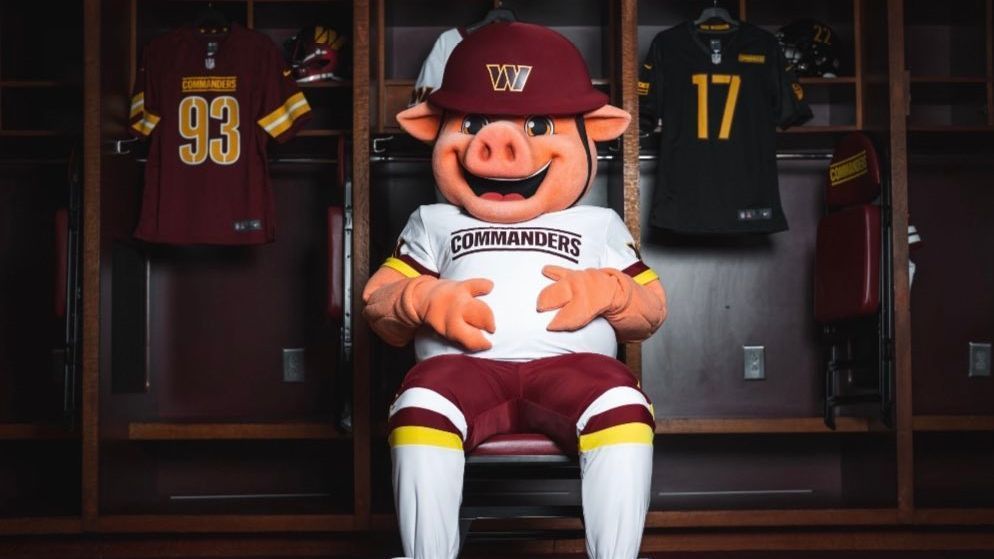 Washington Commanders unveil new hog mascot