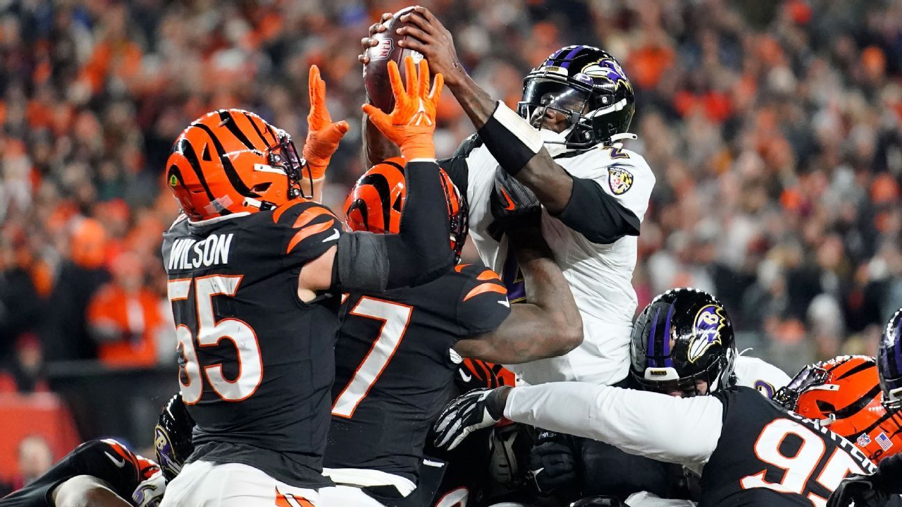Lamar spreads ball around to new receivers in win over Bengals