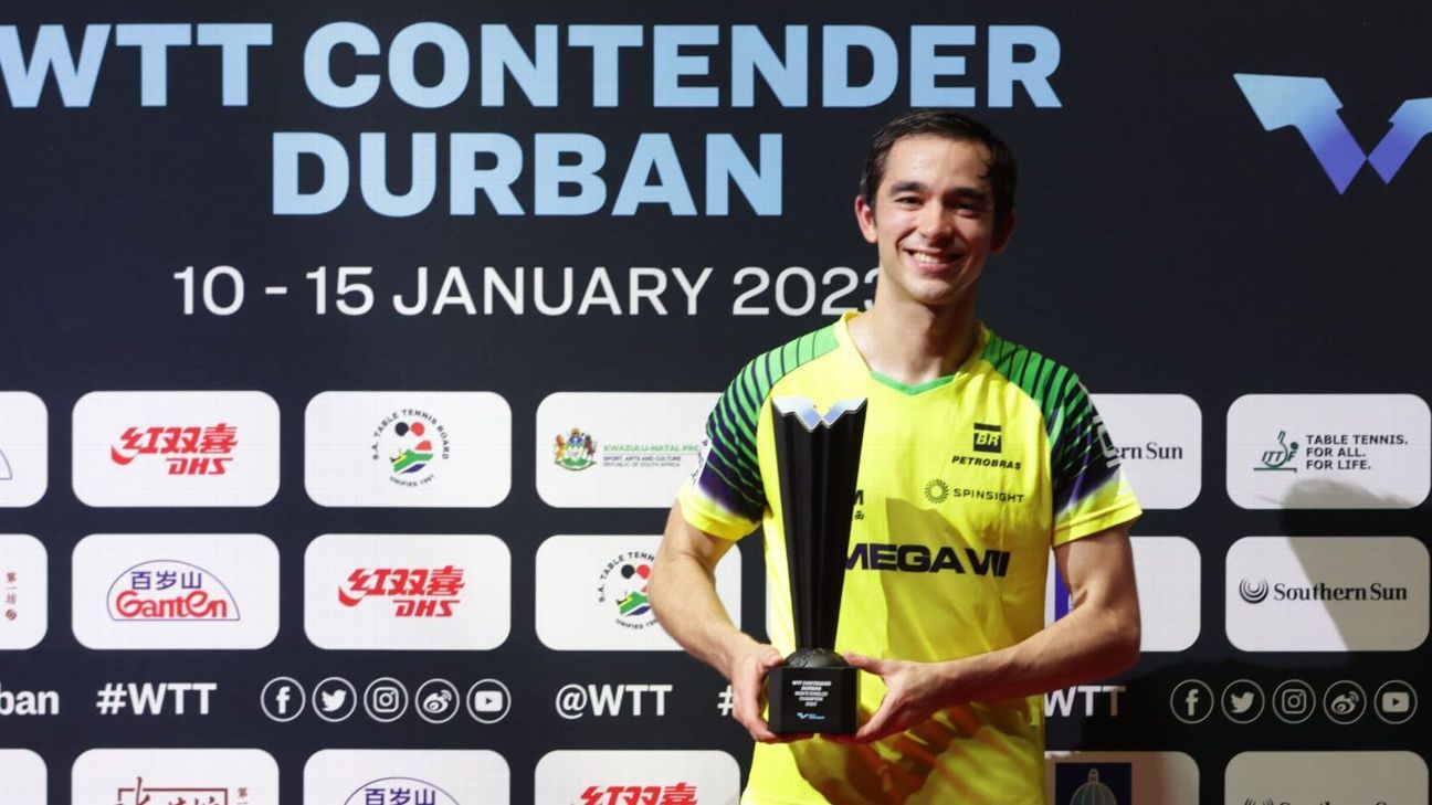 Hugo Calderano se consagró campeón del WTT Contender de Durban ESPN
