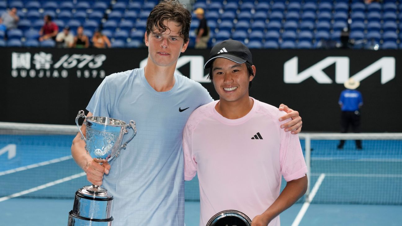 Alexander Blockx, Alina Korneeva win Australian Open junior titles ESPN