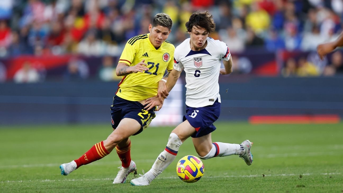 Estados Unidos vs. Colombia Crónica del partido de fútbol 28 de