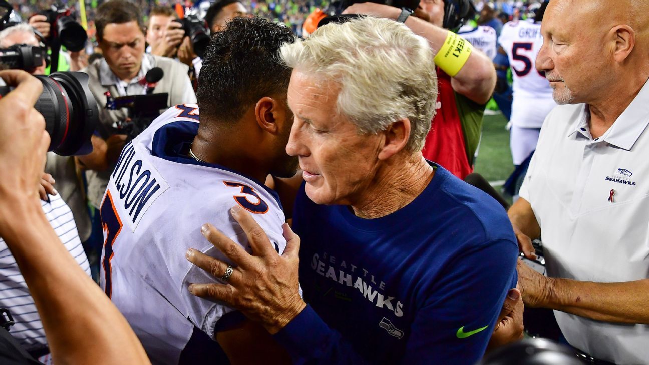 Russell Wilson wanted Pete Carroll out, per report; QB denies - ESPN