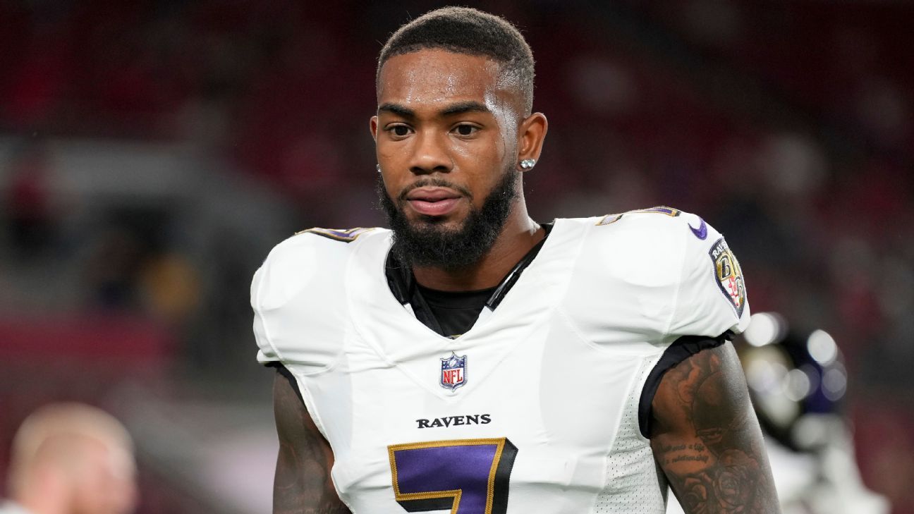 Ravens WR Rashod Bateman explains why he switched to No. 7