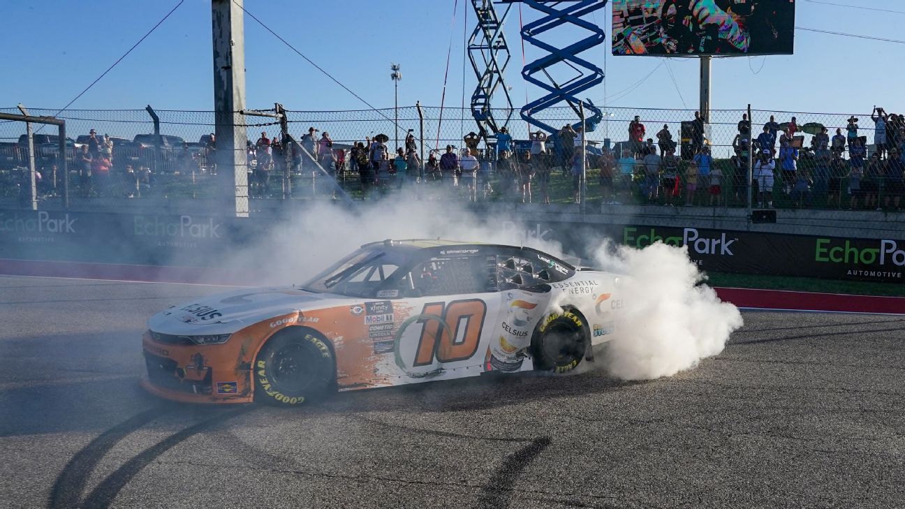 Allmendinger hangs on for Xfinity win at COTA