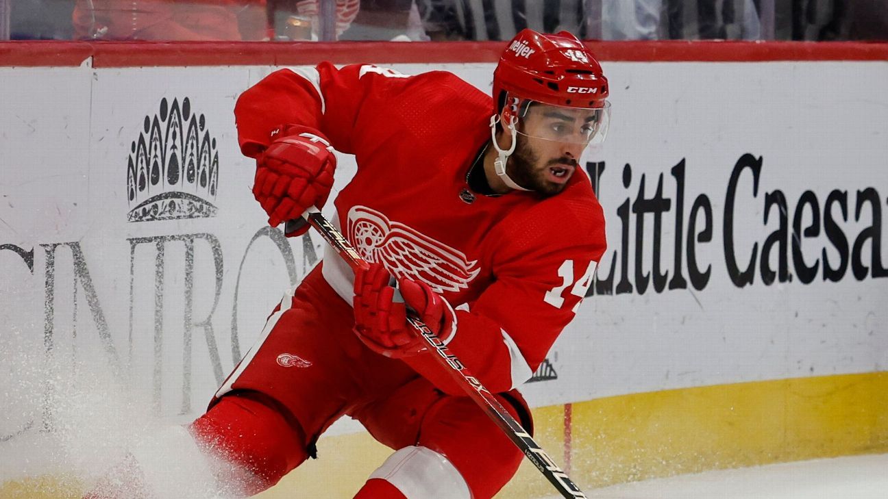 Red Wings' Fabbri to miss remainder of season